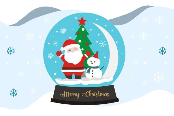 Christmas Glass Ball Illustrations for Crafting