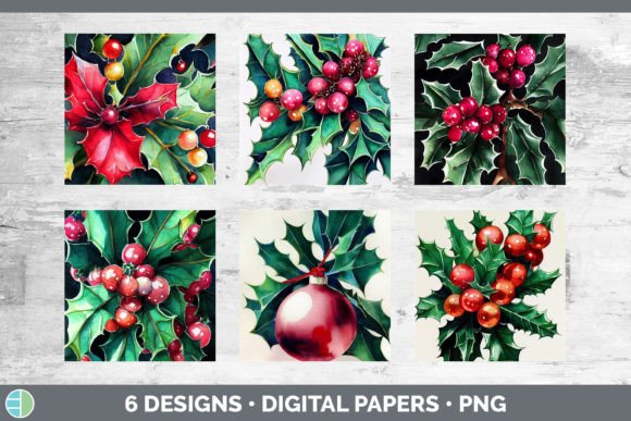 Christmas Holly Backgrounds Digital Sc Review