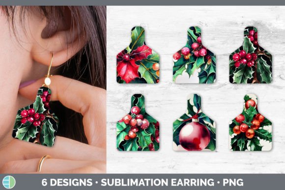 Christmas Holly Cow Tag Earring Sublim Review