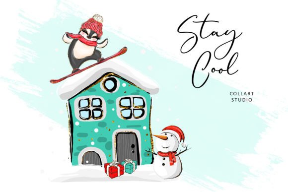 Christmas Illustration for Branding and Design Projects
