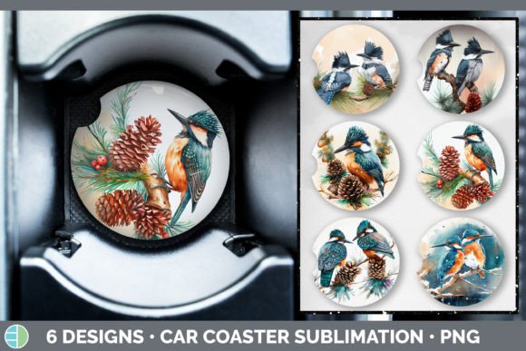 Christmas Kingfisher Car Coaster Embroidery Design Review