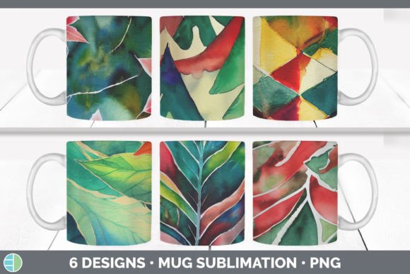 Christmas Mug Sublimation Illustrations for Local Branding