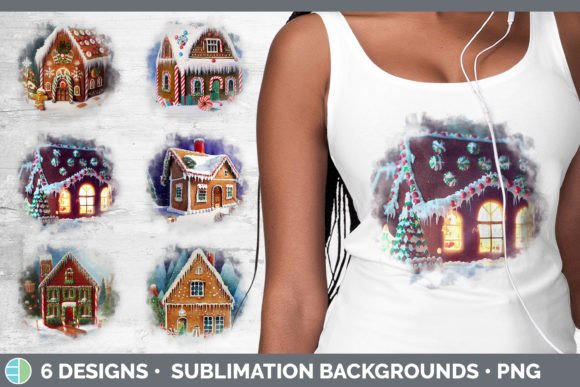Gingerbread Christmas Background Grung Illustrations