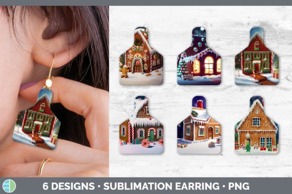 Gingerbread Christmas Cow Tag Earring Embroidery Review