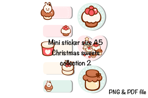 Mini Sticker Christmas Sweets 2 Illustrations Review